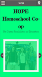 Mobile Screenshot of hopehomeschoolco-op.com